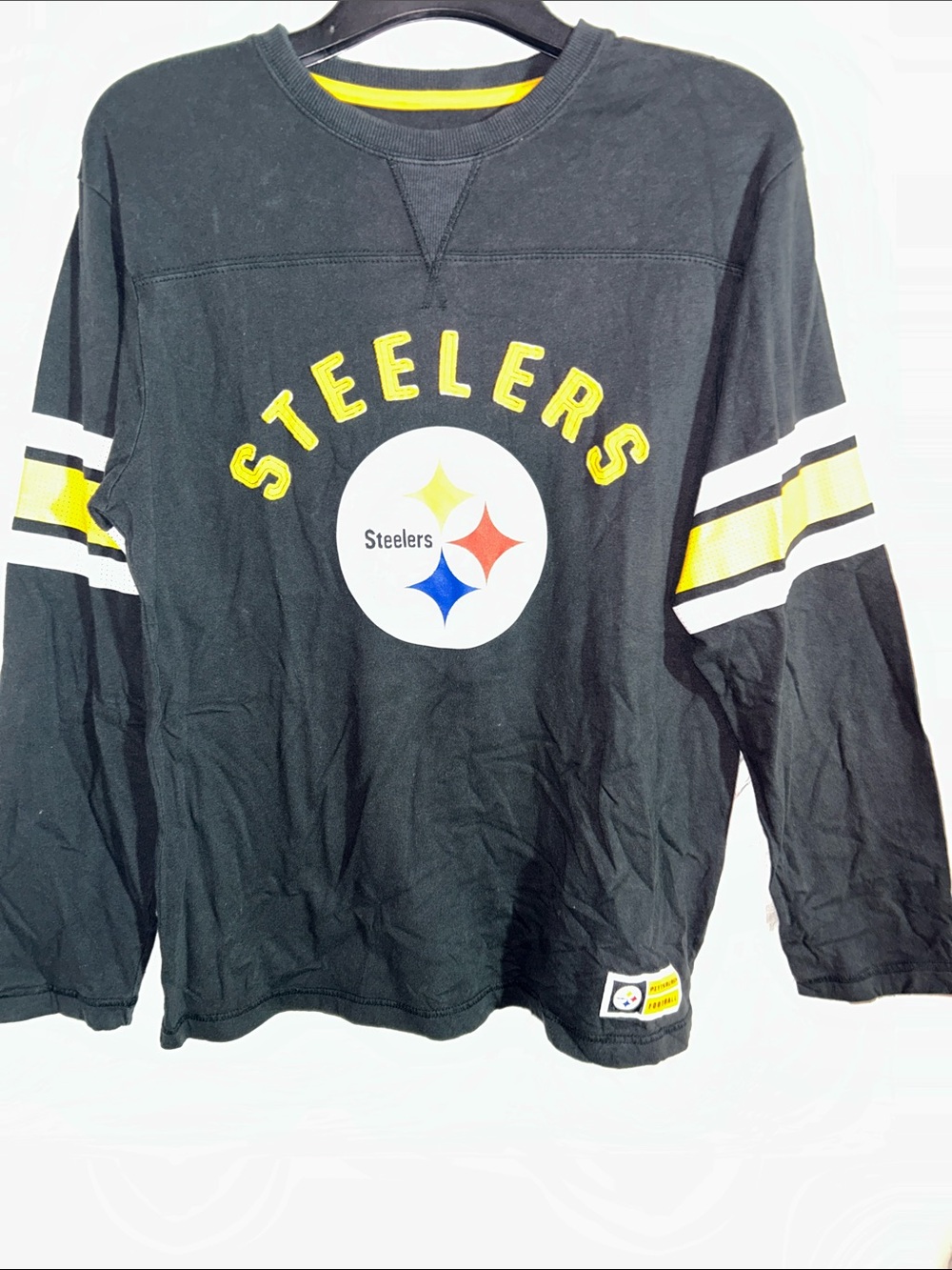 Majestic Black and Yellow Steelers Long-Sleeve Tee GUC